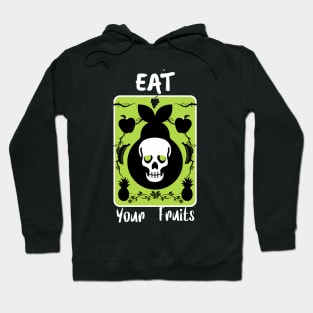 Copy of Scary Pear skull Eat your Fruits Halloween Hoodie